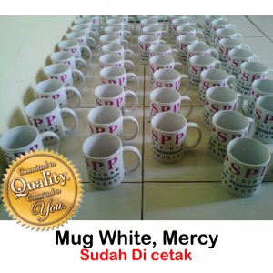 Mug Super white mercy sudah cetak